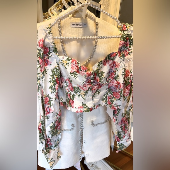 Revolve Majorelle Roman Ruffled Crop Bustier Top - Picture 9 of 16